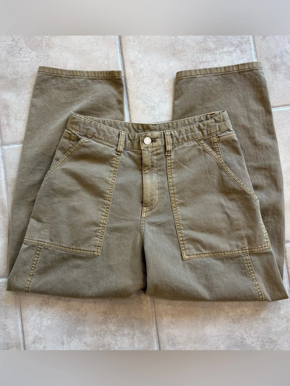 GAP 100% Cotton Barrel Jeans, 2 π€ - Picture 3 of 5